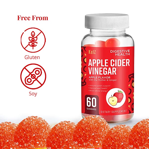 Shop Lc Kelz Apple Cider Vinegar Digestive Health Supplement (Mother & Ginger Extract) 60 Gummies