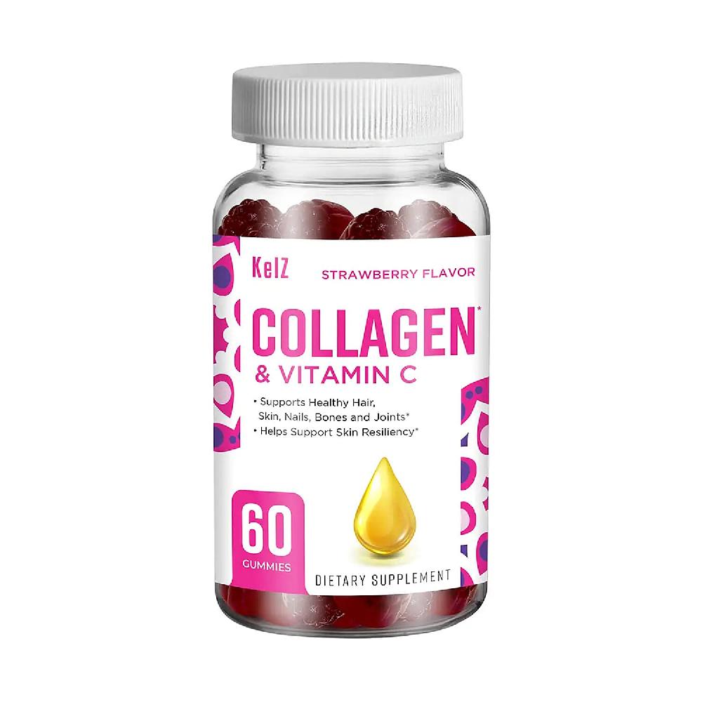 shop lc Kelz Collagen & Vitamin C Supplement (Strawberry Flavor) 60 Gummies