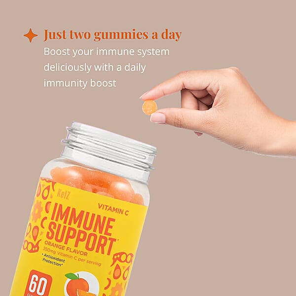Shop Lc Kelz Vitamin C Immune Support Supplement (Orange Flavor) 60 Gummies