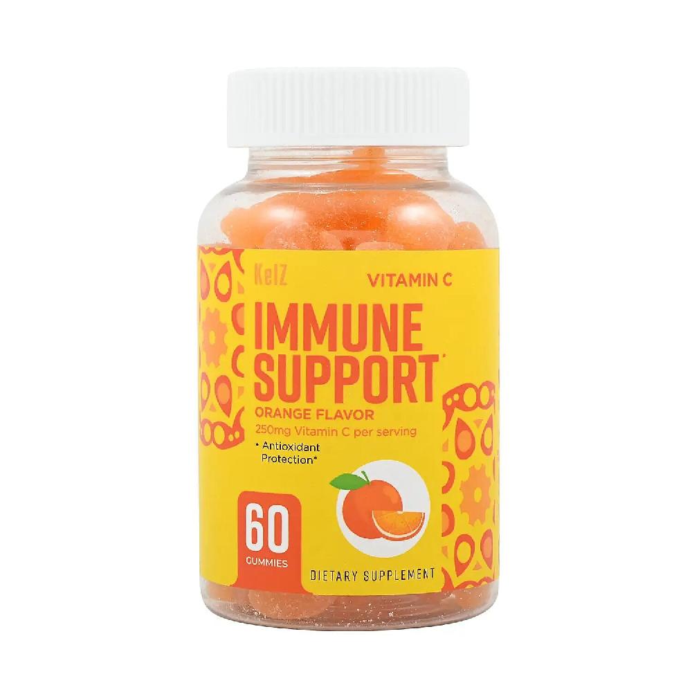 shop lc Kelz Vitamin C Immune Support Supplement (Orange Flavor) 60 Gummies