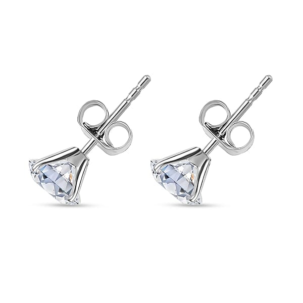 Shop Lc Lab Grown Diamond SI 2.00 Ctw Stud Earrings In 14K White Gold