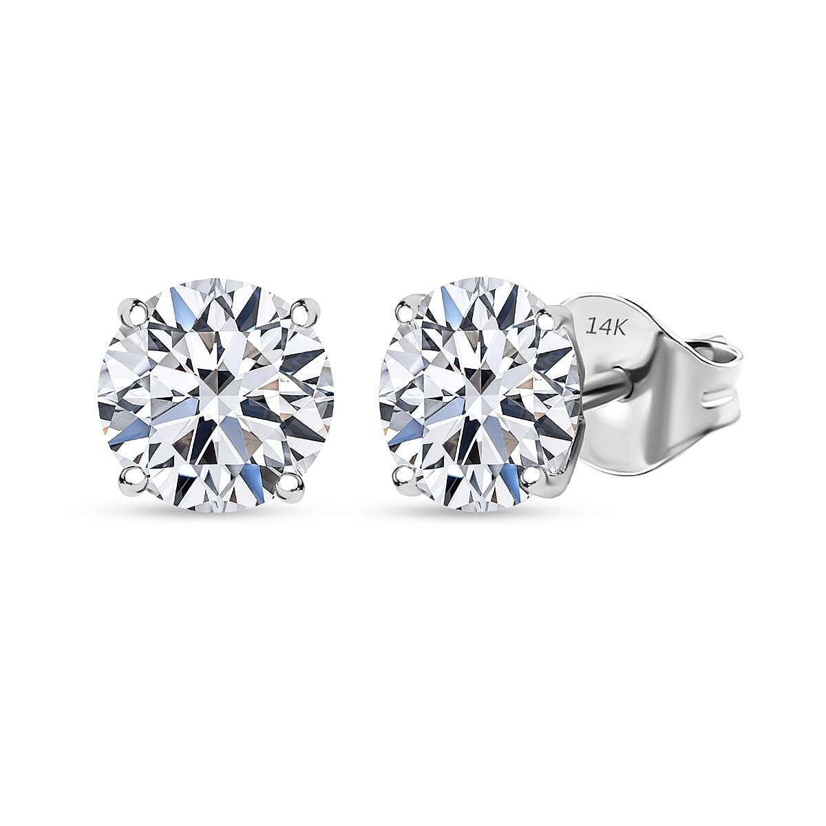 shop lc Lab Grown Diamond SI 2.00 ctw Stud Earrings in 14K White Gold