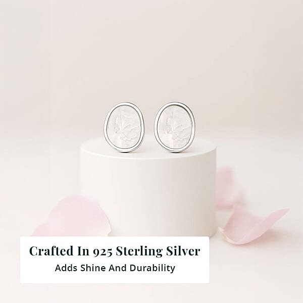 Shop Lc Lab Grown Polki Diamond 0.50 Ctw Stud Earrings In Sterling Silver