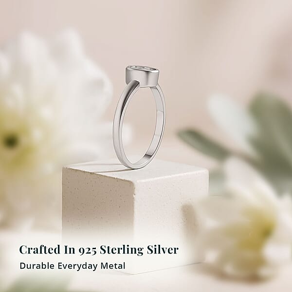 Shop Lc Lab Grown Polki Diamond Ring In Sterling Silver 0.25 Ctw