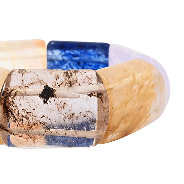 Shop Lc Large Section Multi-Quartz 321.15 Ctw Stretch Bracelet (6-7In)