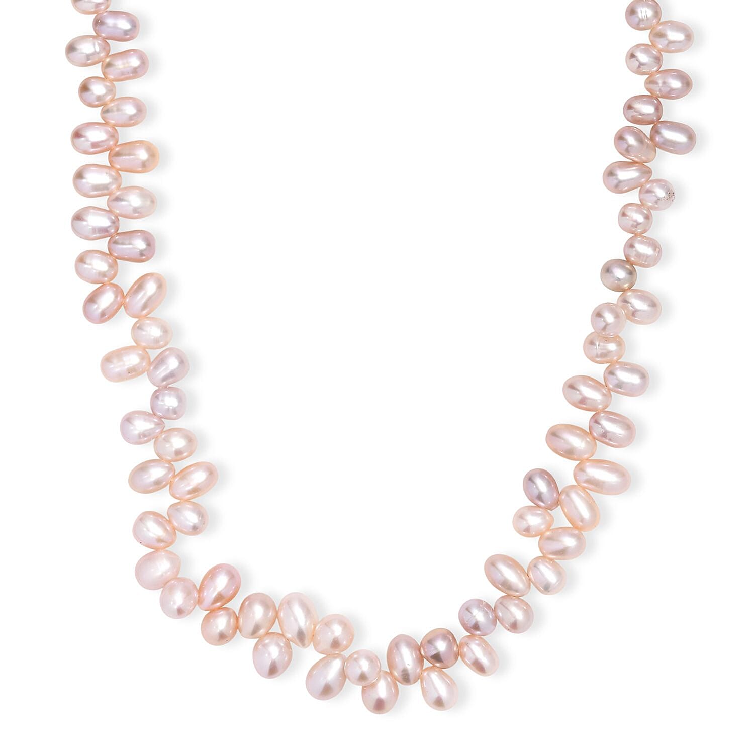 shop lc Lavender Pearl Necklace in 18K Vermeil Rose Gold Over Sterling Silver 18 Inches