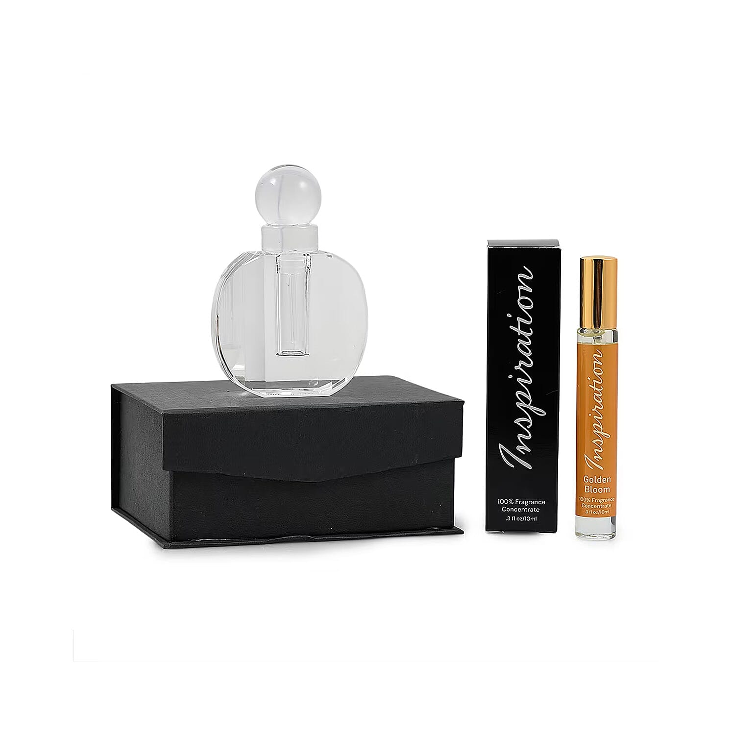shop lc Limited Edition Clinical Results Crystal Decanter & The Lab Direct Inspiration Golden Bloom(inspired by J'Adore Dior) 2pc set (Ships in 5-7 Days)