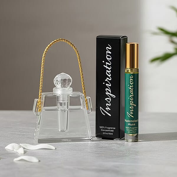 Shop Lc Limited Edition Clinical Results Crystal Decanter & The Lab Direct Inspiration Mademoiselle Muse (Inspired By Chanel Coco Mademoiselle) 2pc Set (Ships In 5-7 Days)