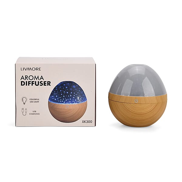 Shop Lc Livemore Aroma Diffuser With Colorful Light Changing And 5 Essential Oil (300ml)