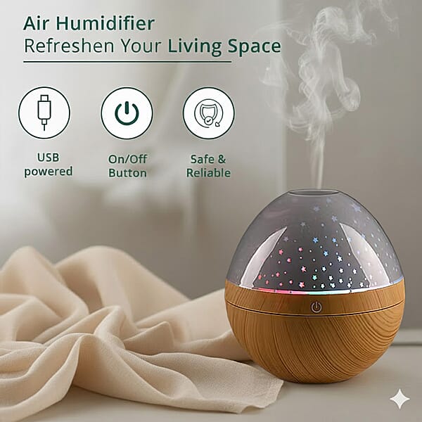 Shop Lc Livemore Aroma Diffuser With Colorful Light Changing And 5 Essential Oil (300ml)