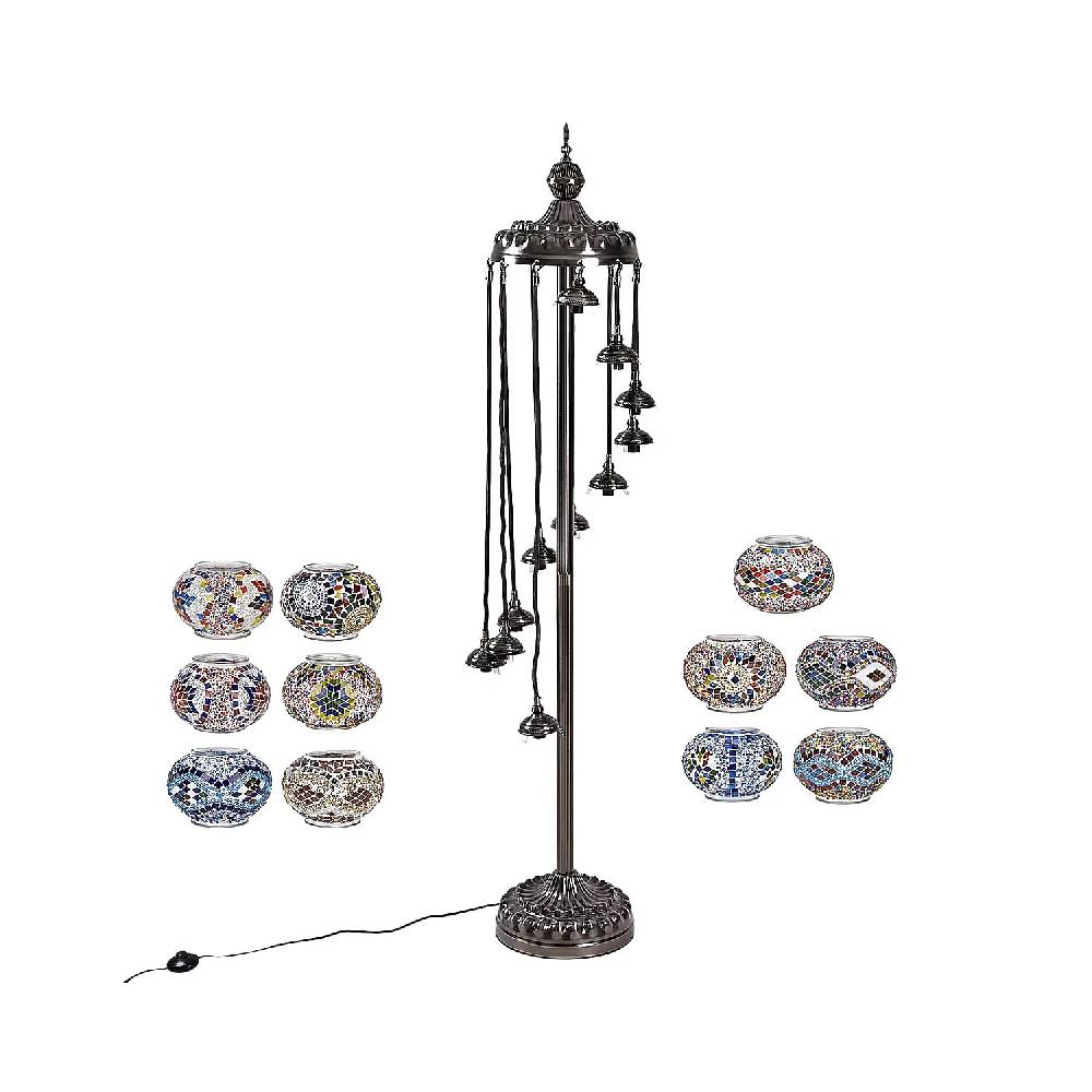 shop lc Livmore 11 Heads Turkish Lamp with Plug (including E12 Bulb) (100V 60W)