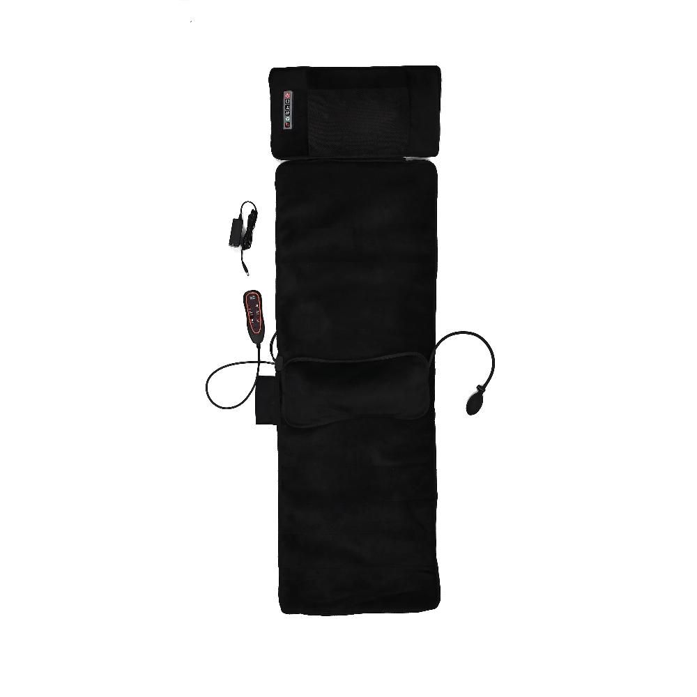 shop lc Livmore 3Pcs Set - Black Faux Leather Massage Mat with 20 Kneading Massage Heads and 2 Working Modes