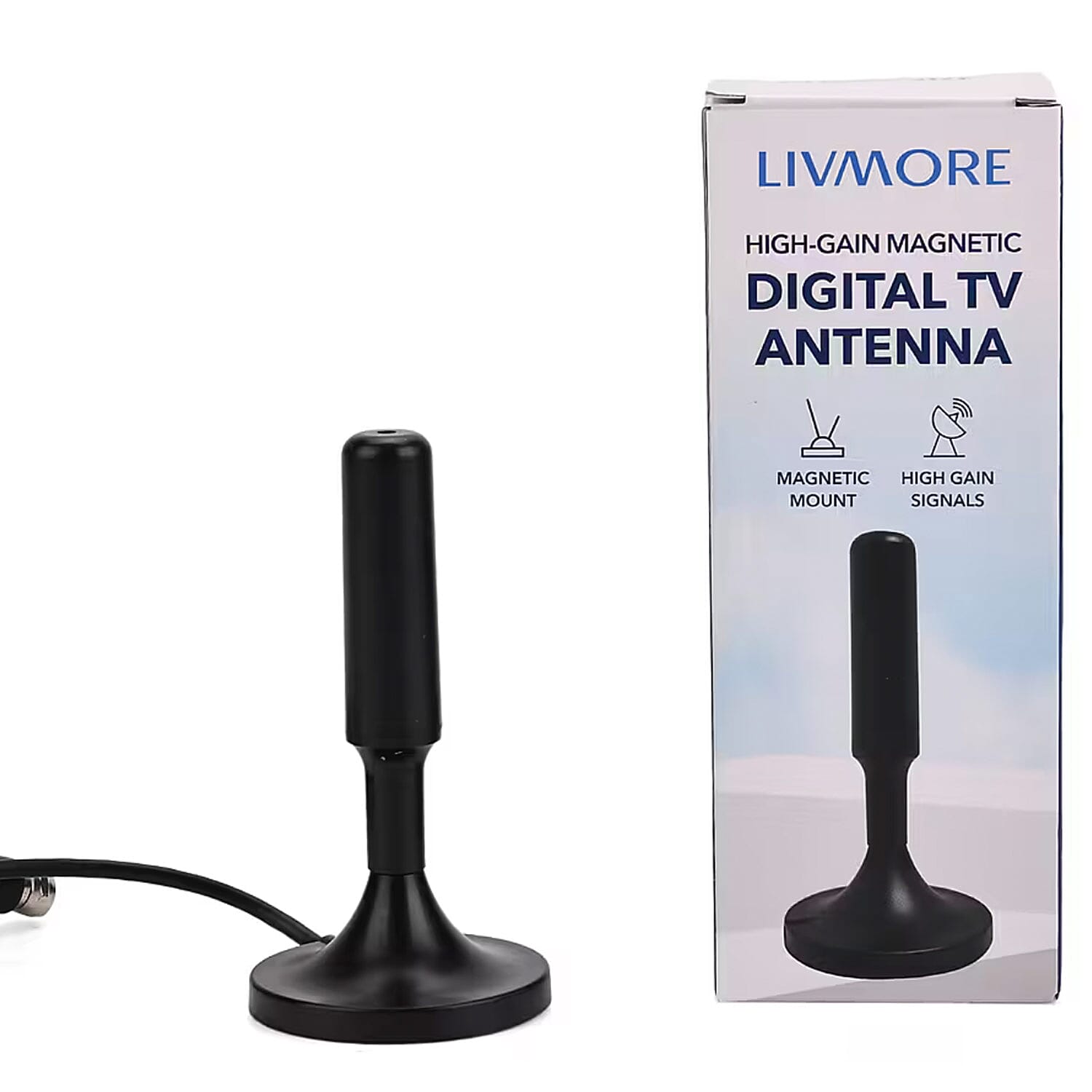 shop lc Livmore 4K Digital HDTV Antenna (Support - 4K 1080P VHF UHF TV Channels)