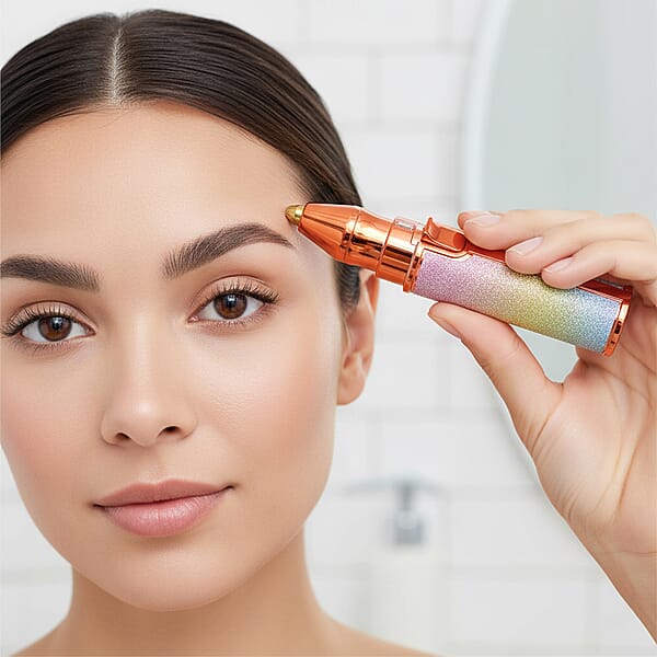 Shop Lc Livmore Beautech 2-in-1 Rechargeable Waterproof Lady Shaver With 2 Replaceable Heads And LED Light - Rainbow Color