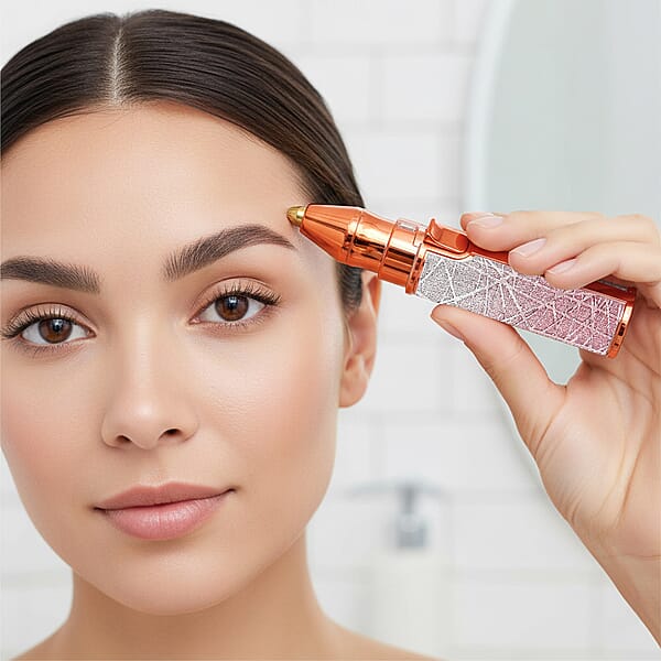 Shop Lc Livmore Beautech 2-in-1 Rechargeable Waterproof Lady Shaver With 2 Replaceable Heads And LED Light - Pink