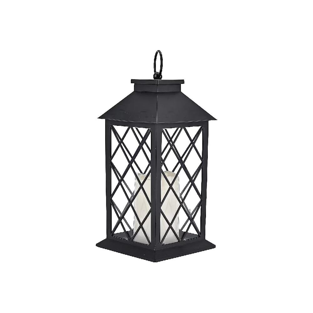shop lc Livmore Black Compact LED Lantern (3x1.5V AAA Batteries Not included)