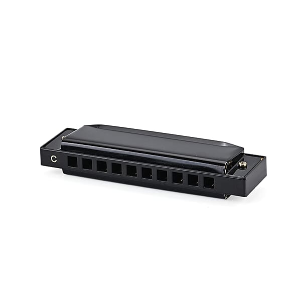 Shop Lc Livmore Black Harmonica With Aluminum Shell