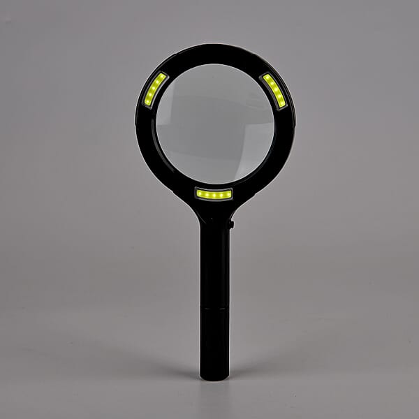 Shop Lc Livmore Black Single 3X Hand-held LED Light Magnifier (2xAA Battery Not Included)