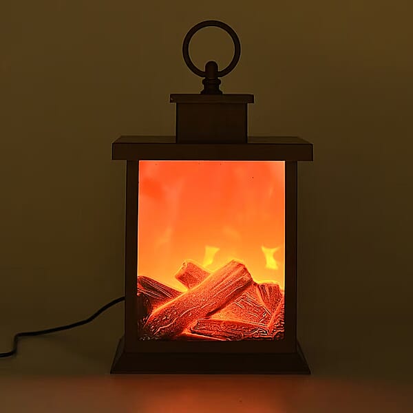Shop Lc Livmore Carbon Fireplace Lamp With Powered By USB Cable (Included)