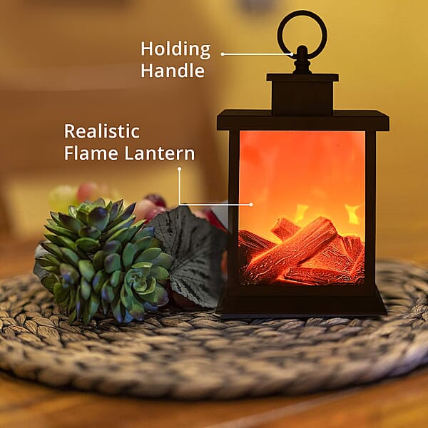 Shop Lc Livmore Carbon Fireplace Lamp With Powered By USB Cable (Included)