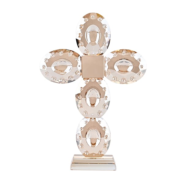 Shop Lc Livmore Champagne Decorative Transparent Crystal Cross