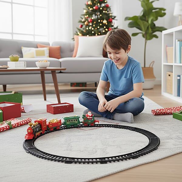 Shop Lc Livmore Christmas Edition Track Train Set Toy