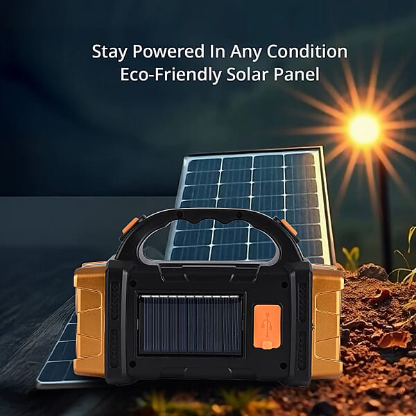 Shop Lc Livmore COB Multi-functional Solar Charging Outdoor Emergency Searchlight - Gold