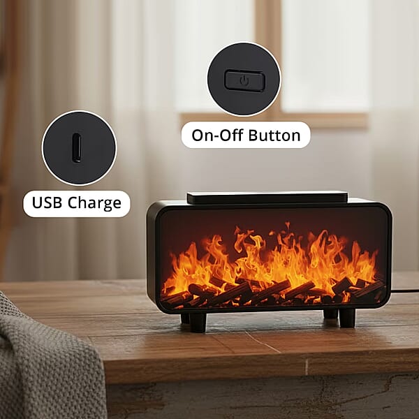Shop Lc Livmore Fireplace Humidifier With 7 Essential Oil (5V 2A 5W)