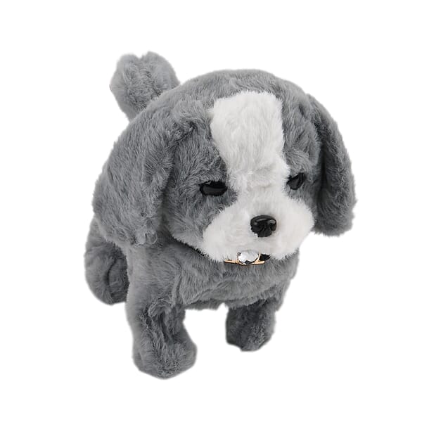 Shop Lc Livmore Gray Electronic Remote Control Plush Dog