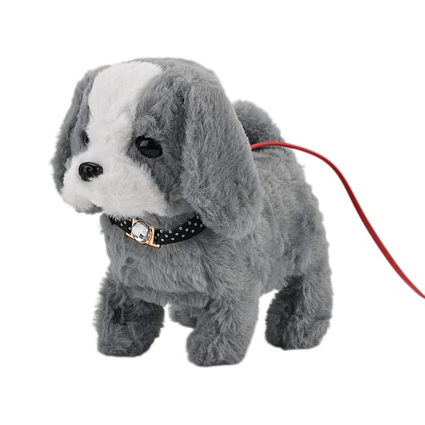 Shop Lc Livmore Gray Electronic Remote Control Plush Dog