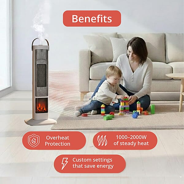 Shop Lc Livmore Heater With Voice Control Remote (1000W To 2000W)