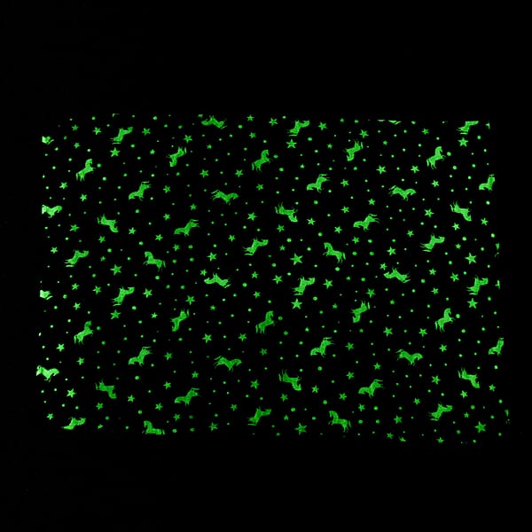 Shop Lc Livmore Multi Color Horse Star Glow In The Dark Blanket