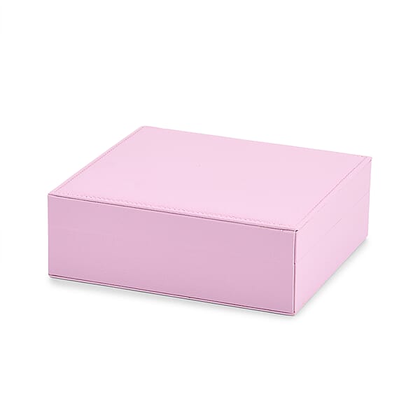 Shop Lc Livmore Pink Faux Leather Single Layer Jewelry Box
