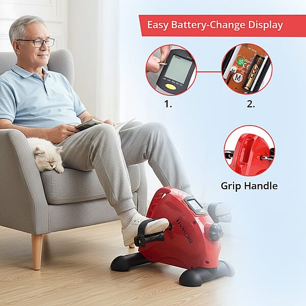 Shop Lc Livmore Red Under Desk Bike Pedal Exercising Machine