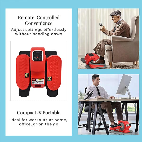 Shop Lc Livmore Red Under Desk Electric Stepper With LCD Display & Remote