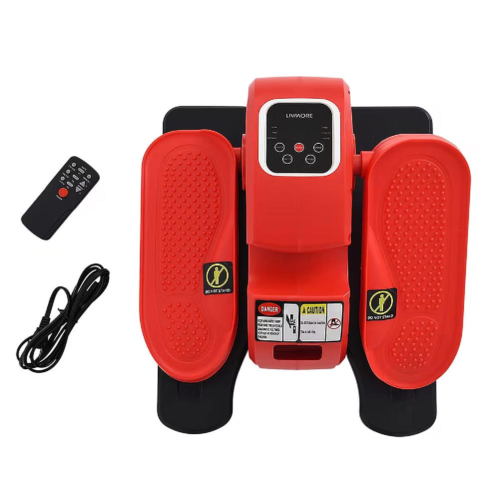 shop lc Livmore Red Under Desk Electric Stepper with LCD Display & Remote