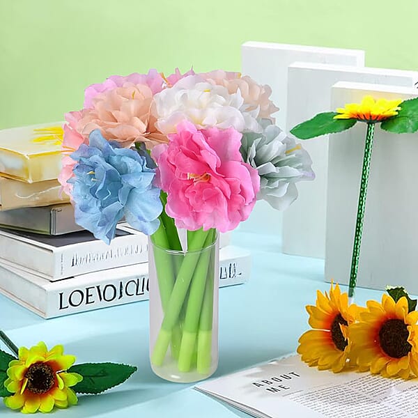 Shop Lc Livmore Set Of 10 Flower Pen With Black Ink