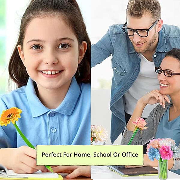 Shop Lc Livmore Set Of 10 Flower Pen With Black Ink