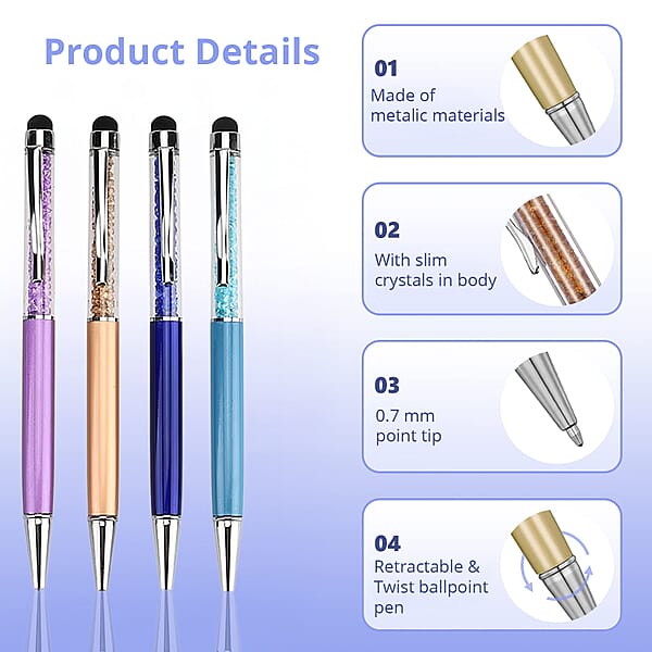 Shop Lc Livmore Set Of 10 Multi Color 2 In 1 Ball Point Pen