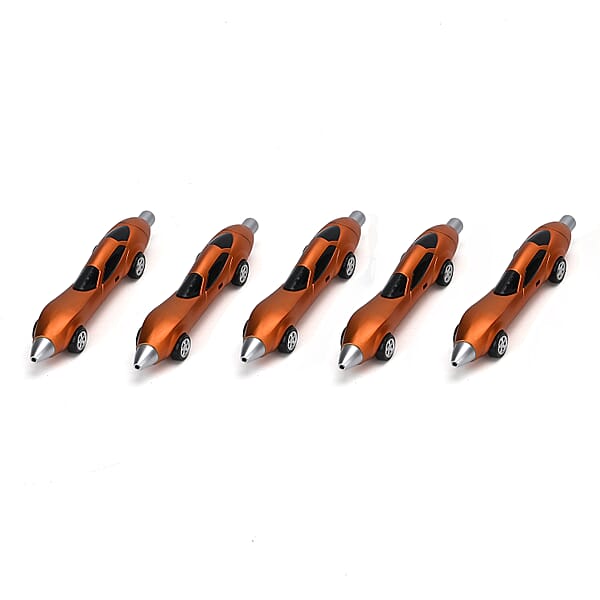 Shop Lc Livmore Set Of 10 Red And Orange Car Shape Ballpoint Pen