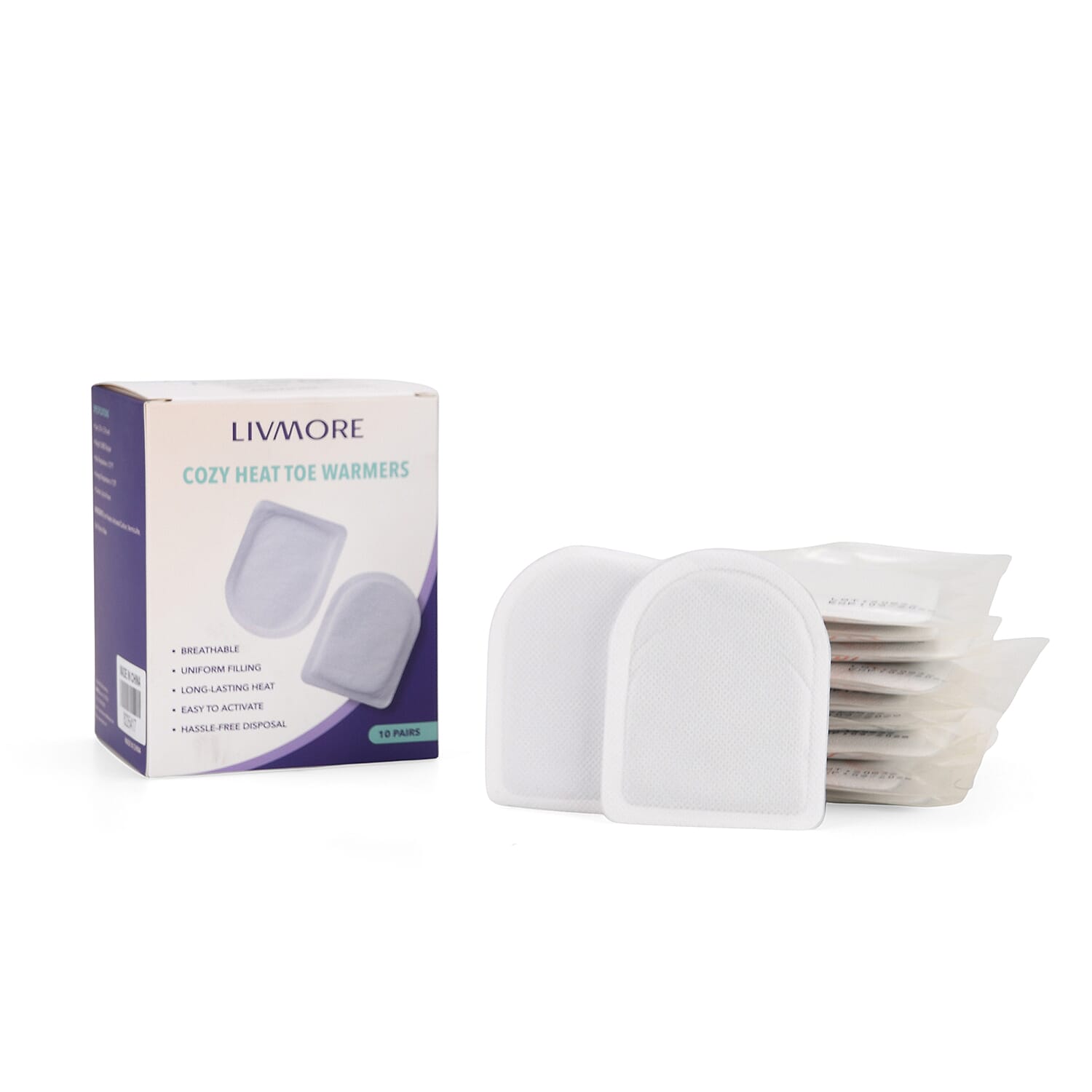 shop lc Livmore Set of 10pairs U Shape Foot Warmer - White
