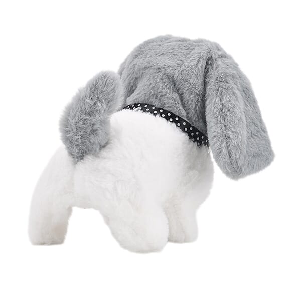 Shop Lc Livmore Set Of 2 Pcs Grey Electric Walking Plush Dog Toy (2xAA Battery Not Included)