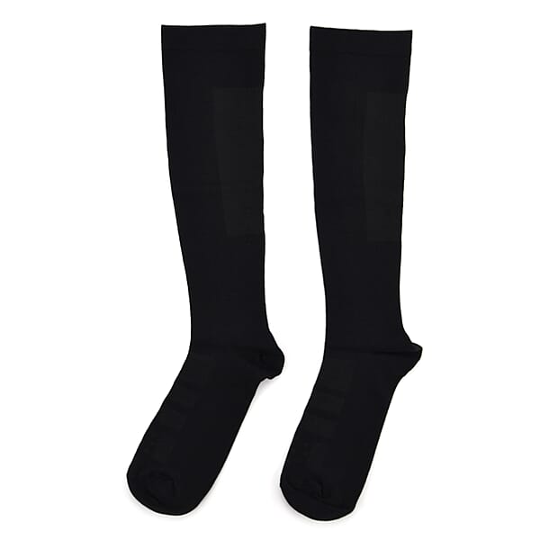 Shop Lc Livmore Set Of 4 Pairs Copper Infused Infrared Compression Socks - Large Men 9 -12 & Women 10.5 - 13 (Black)