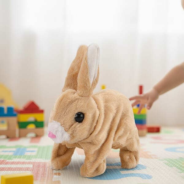 Shop Lc Livmore Tan Walking Plus Rabbit Toy (2xAA Battery Not Included)
