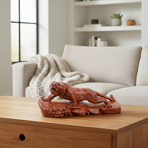 Shop Lc Livmore Tiger Wooden Sculpture 11.81 Inches