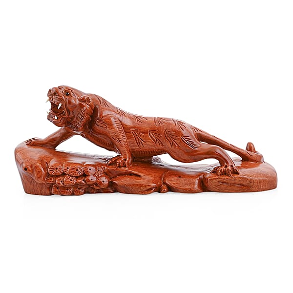 Shop Lc Livmore Tiger Wooden Sculpture 11.81 Inches