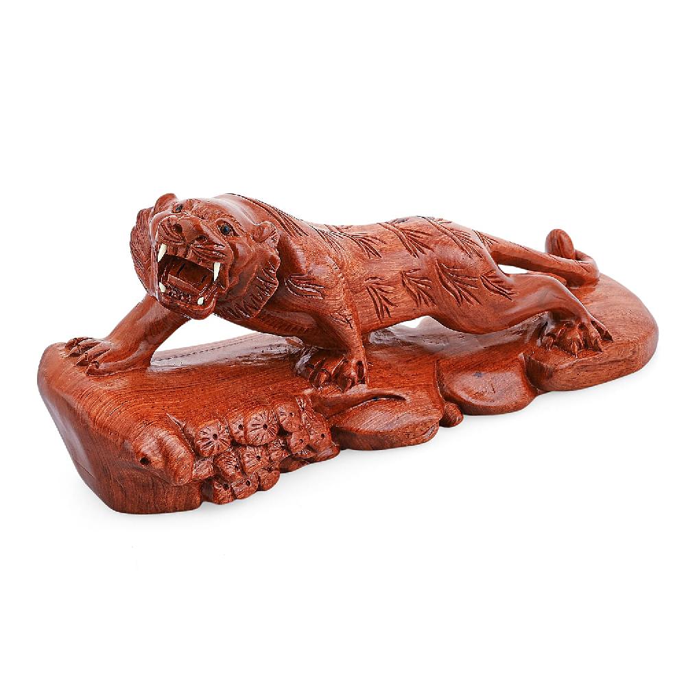 shop lc Livmore Tiger Wooden Sculpture 11.81 Inches