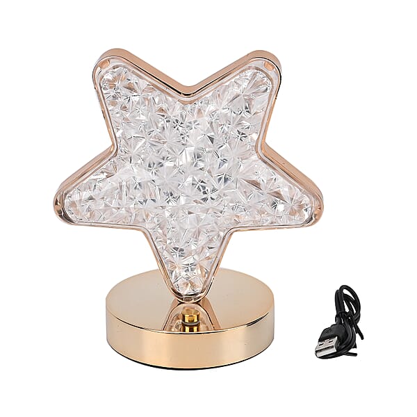 Shop Lc Livmore Touch Controlled Star-shaped Crystal Table Lamp