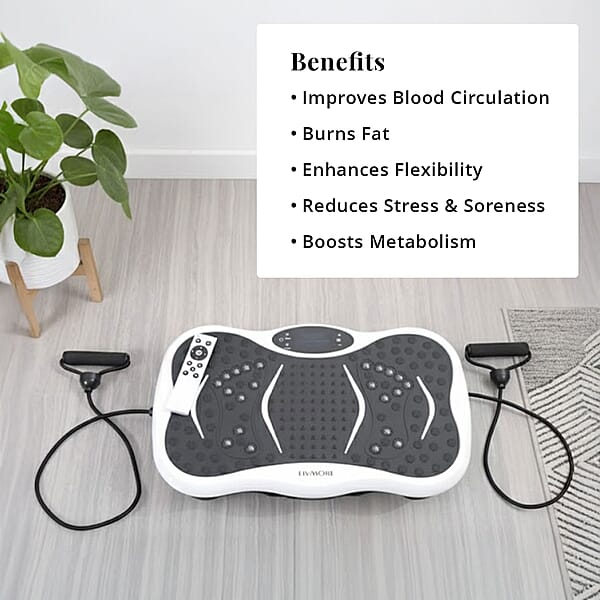 Shop Lc Livmore White Fitness Vibration Plate With Remote Control