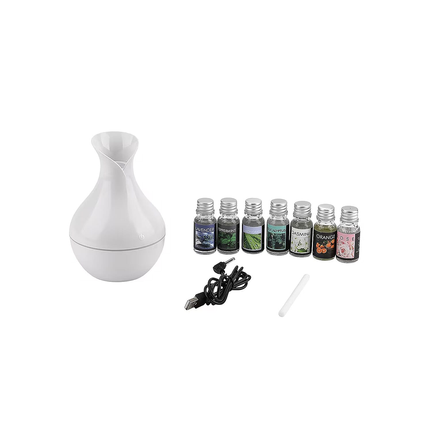 shop lc Livmore White Humidifier with 7 Essential Oils (100ml)